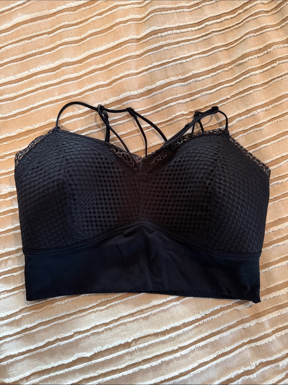 NWT Black Lace-Trim Bralette - Women Intimates